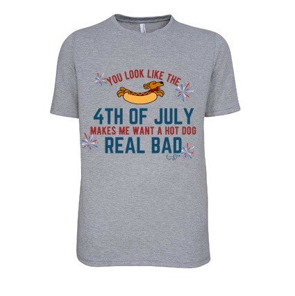 4th of July - Grey T Shirt