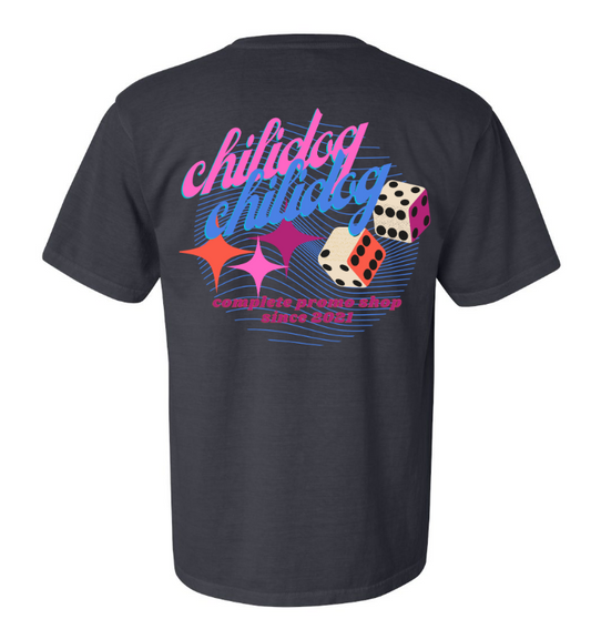 Chilidog Dice T shirt - Graphite