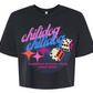 Chilidog Dice Crop T Shirt - Black
