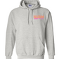 orange & pink maddog - ash grey sweatshirt
