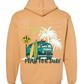 pray for surf hoodie old gold