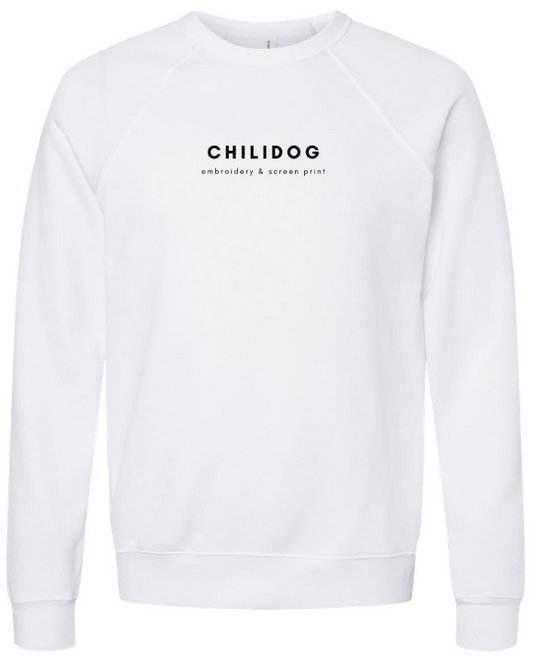 Simple Chilidog Crewneck - White