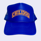 chilidog college block puffer cap