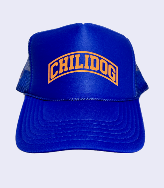 chilidog college block puffer cap