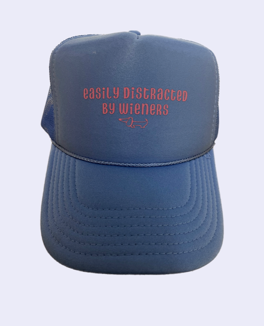 Easily Distracted by Wieners Puffer Cap